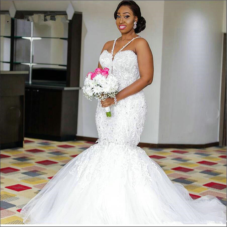 New Style 2020 Mermaid Wedding Dresses Lace Applique Halter Sweetheart Bride Trumpet Wedding Gowns Long Sweep Tulle Vestidos, Custom made from color chart
New Style 2020 Mermaid Wedding Dresses Lace Applique Halter Sweetheart Bride Trumpet Wedding Gowns Long Sweep Tulle Vestidos, Custom made from color chart