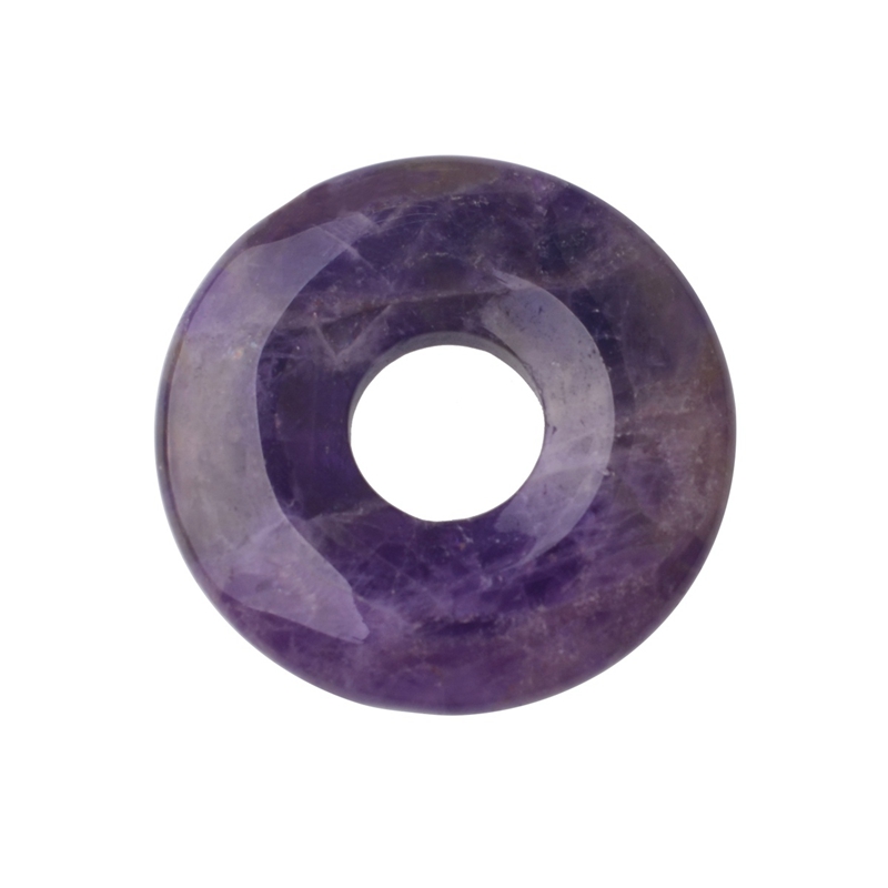 12 natural stone nostalgic pendant round gemstone donuts beads jewelry retro elegant temperament necklace