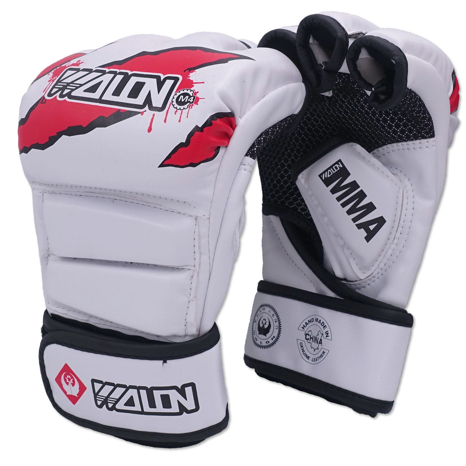 MMA Kick Boxing Gloves Mitts Fight Punch Mitts PU Leather Training Gloves Muay Thai Kickboxing Gloves for Sanda Karate Sandbag T191226