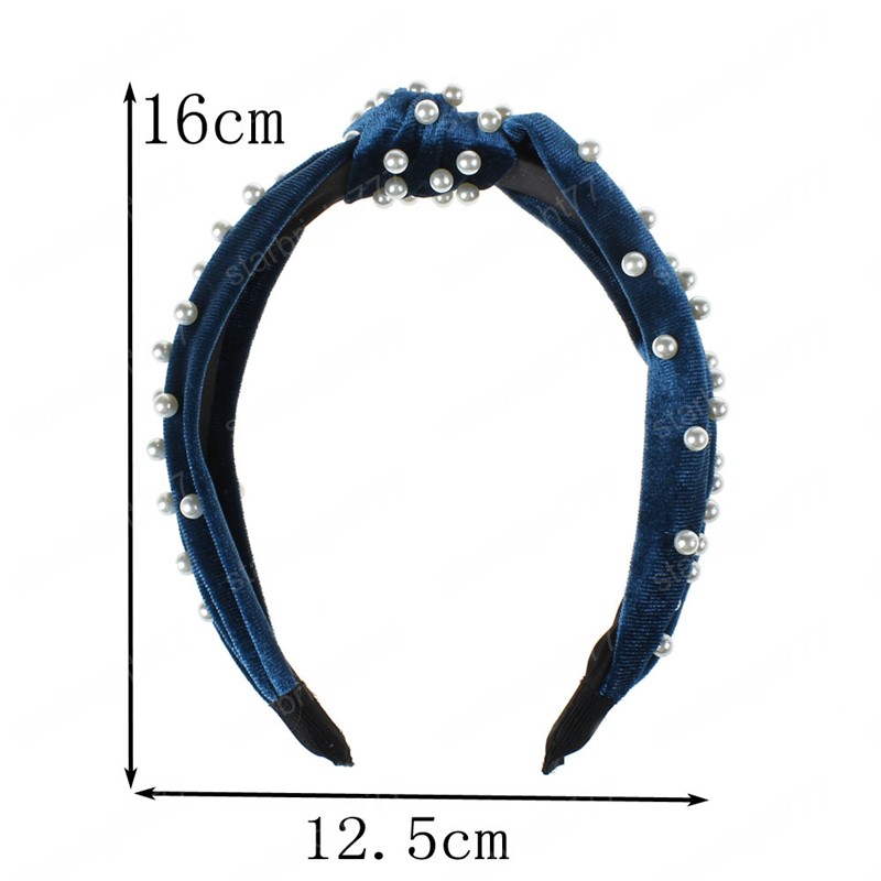 New Cross Pearls Headband Candy Color for Women Girls Headwear Hair band Hair Accessories Hair hoop korean Style Head wrap