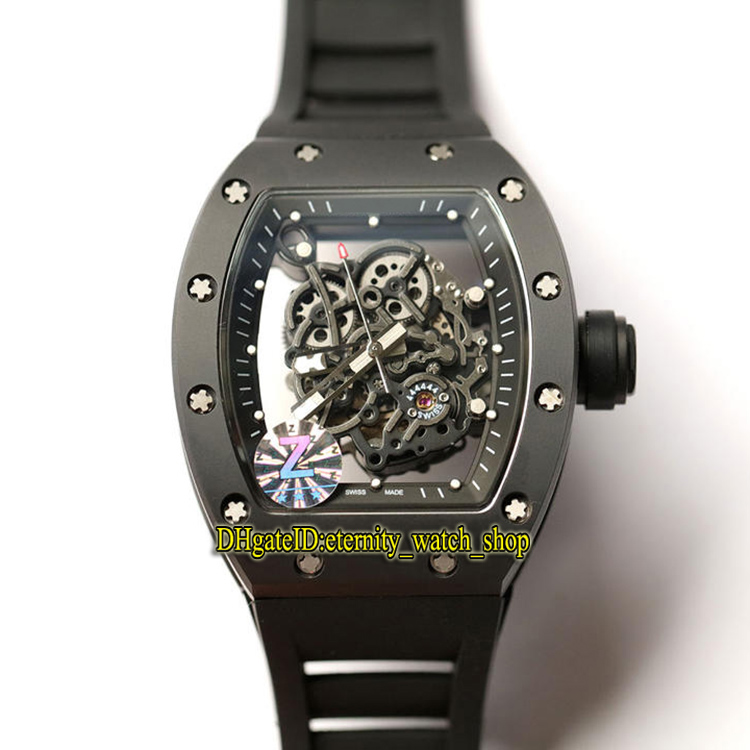 V2 Top version RM 055 Y-TZP Nano-ceramic Composites Black Case Skeleton Dial Japan NH Automatic RM055 Mens Watch Rubber Sport Luxury Watches, Box
V2 Top version RM 055 Y-TZP Nano-ceramic Composites Black Case Skeleton Dial Japan NH Automatic RM055 Mens Watch Rubber Sport Luxury Watches, Box