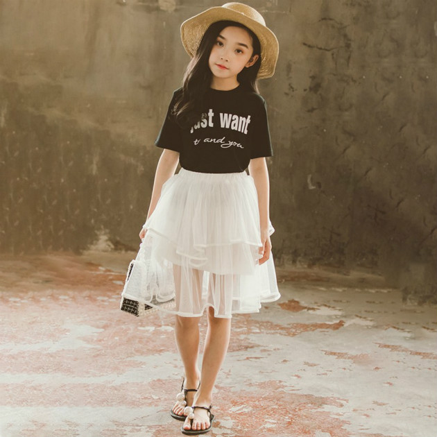 2020 Girl Fashion Dress Sets Kids Casual T-shirts + Dress Two Piece Sets Girls Casual Clothing Set Lace Dress Brand Printed Tshirts Tees New, White
2020 Girl Fashion Dress Sets Kids Casual T-shirts + Dress Two Piece Sets Girls Casual Clothing Set Lace Dress Brand Printed Tshirts Tees New, White