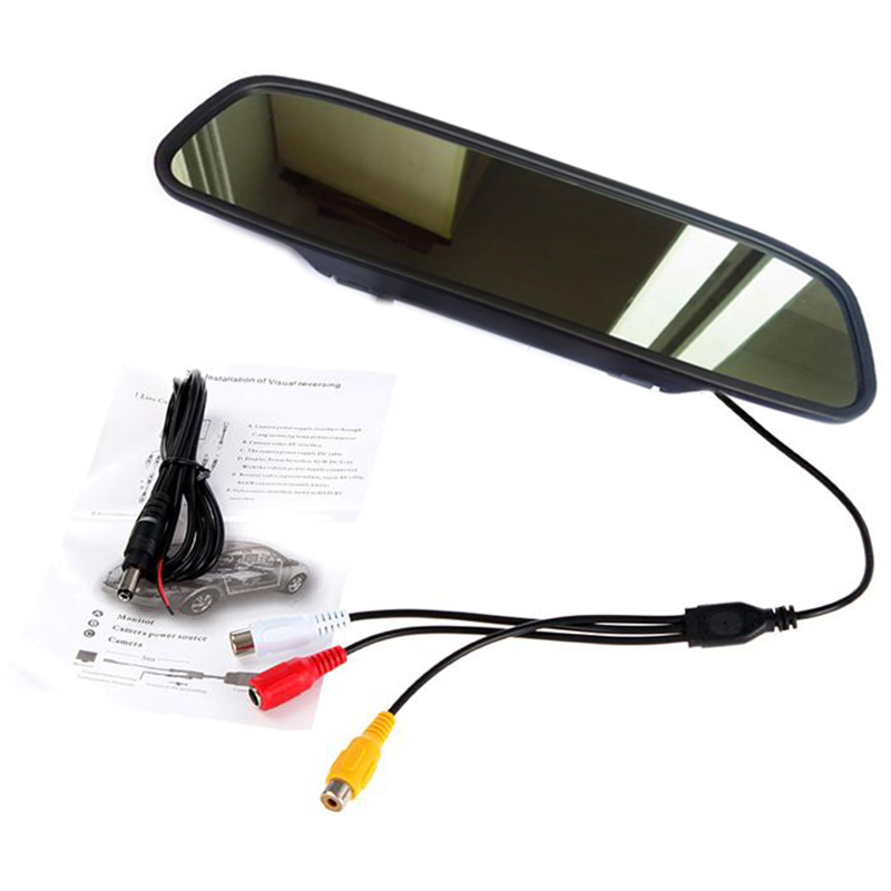 Update 4.3 Inch TFT Car Monitor Auto Parking Assitance Rear View Mirror Night Vision Wireless Waterproof Reversing Camera
