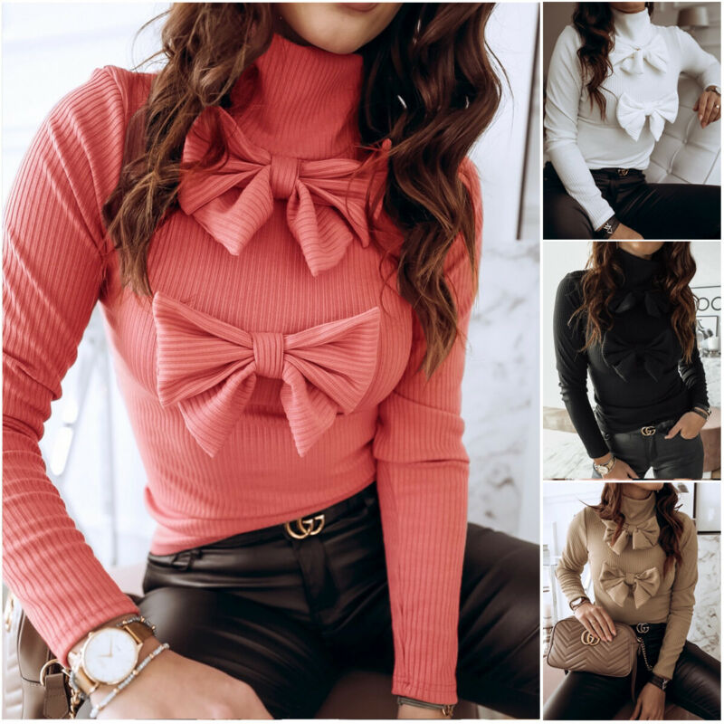 Women Long Sleeve Top Pullover Turtleneck Sweater Blouse Causal Jumper Shirt Autumn Winter Tops Pullovers Casual Sweater, Black
Women Long Sleeve Top Pullover Turtleneck Sweater Blouse Causal Jumper Shirt Autumn Winter Tops Pullovers Casual Sweater, Black