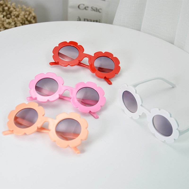 2019 New Baby Children Round Flower Eyewear Summer Toddler Kids Sun Glasses Boys Girls Student Sunglasses Z260305