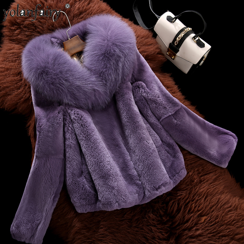 Natural Fur Coat Female Winter Jacket Women Real Fur Coat Collar Korean Clothes Abrigos Mujer PT8110652 KJ4991, Purple
Natural Fur Coat Female Winter Jacket Women Real Fur Coat Collar Korean Clothes Abrigos Mujer PT8110652 KJ4991, Purple