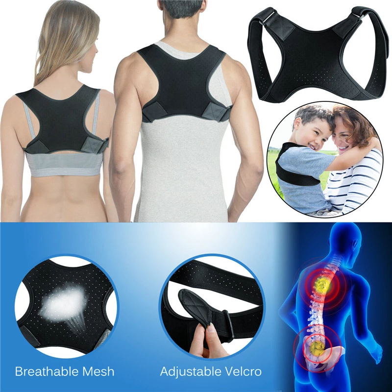 Spine posture corrector Protecting the back and shoulders Posture correction belt Hump back pain relief orthosis support, Black
Spine posture corrector Protecting the back and shoulders Posture correction belt Hump back pain relief orthosis support, Black