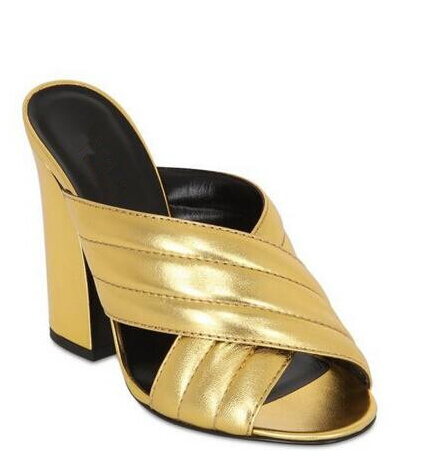 Hot Sale-ver Chunky Heel Women Slides Block High Heels Sandal Mules Shoes Woman Slipper Cheap