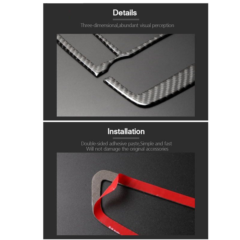 For bmw e70 e71 Carbon Fiber Reading Light Dome Panel Decorative Frame Cover Trim Interior Molding Sticker x5 x6 2008-2013