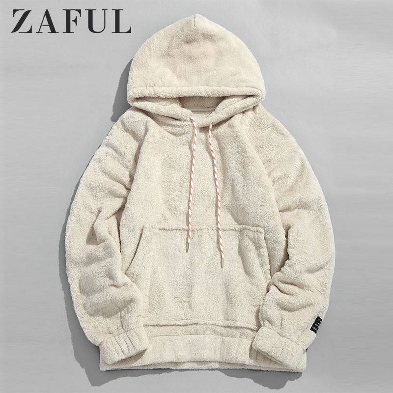ZAFUL Winter Women Hoodies Coat Solid Pouch Pocket Fluffy Men Pullover Pouch Pocket Streetwear Hoodie Male Hooded Sweatshirt Top Y200107, Black
ZAFUL Winter Women Hoodies Coat Solid Pouch Pocket Fluffy Men Pullover Pouch Pocket Streetwear Hoodie Male Hooded Sweatshirt Top Y200107, Black