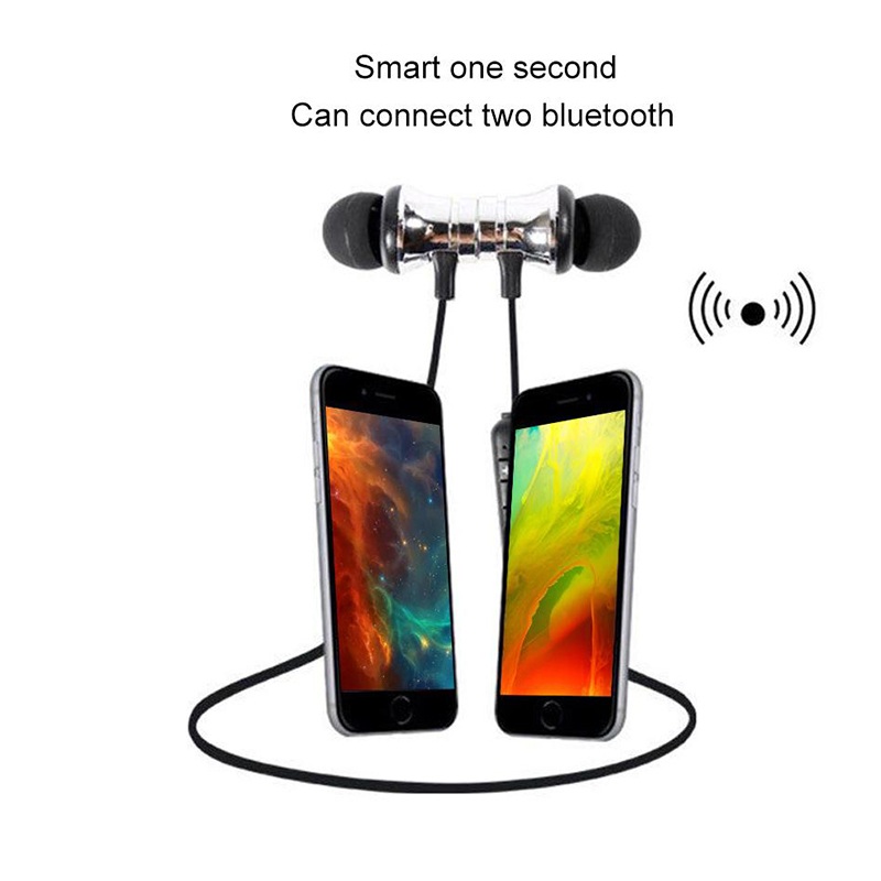 XT11 Bluetooth Headphones Magnetic Wireless Running Sport Earphones Headset BT 4.2 with Mic Earbud For Smartphones