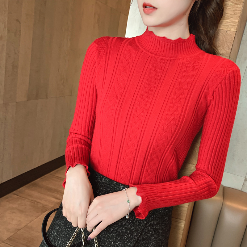 On sale 2019 autumn winter Women Knitted Half Turtleneck Sweater Casual Soft Jumper Fashion Slim Femme Elasticity Pullovers, Black
On sale 2019 autumn winter Women Knitted Half Turtleneck Sweater Casual Soft Jumper Fashion Slim Femme Elasticity Pullovers, Black
