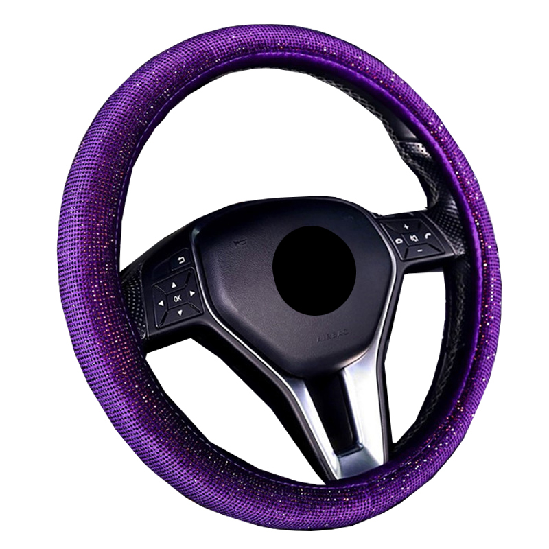 Fashion Car Steering Wheel Cover Wrap 4 Colors Rhinestone Woman Girl Lovely For 37-38 CM 14.5"-15" Auto Brain on Steering-Wheel
Fashion Car Steering Wheel Cover Wrap 4 Colors Rhinestone Woman Girl Lovely For 37-38 CM 14.5"-15" Auto Brain on Steering-Wheel