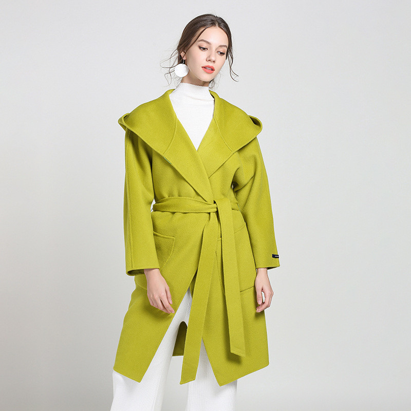New women' wool coat autumn and winter women' hooded long double-sided coat loose casual long-sleeved, Same as the picture
New women' wool coat autumn and winter women' hooded long double-sided coat loose casual long-sleeved, Same as the picture