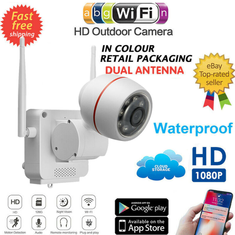 1080P HD Waterproof Wireless IP Security Camera Outdoor Home Smart Wifi Monitor