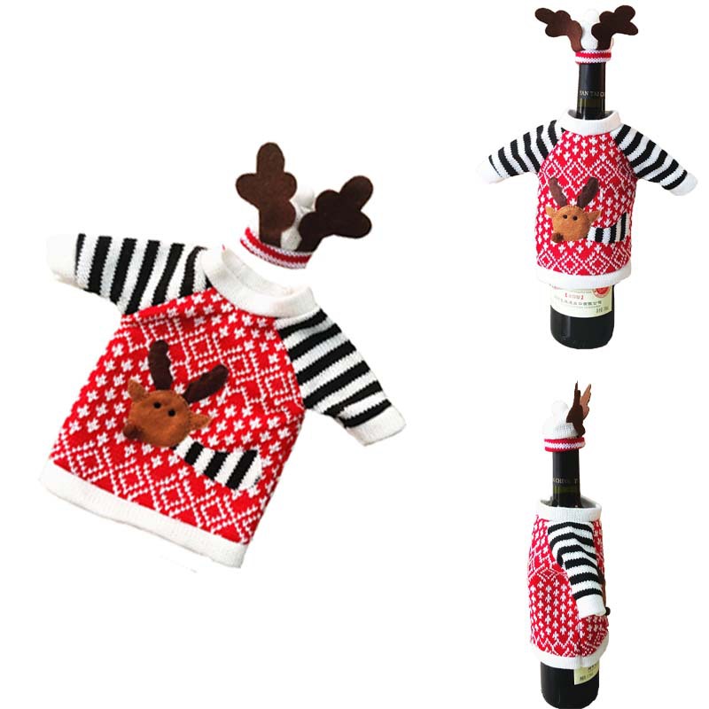 1set(1pc Clothes + 1pc Hat) Red Wine Bottle Bags Christmas Reindeer Decoration For Dinner Table Home Party New Year Xmas
1set(1pc Clothes + 1pc Hat) Red Wine Bottle Bags Christmas Reindeer Decoration For Dinner Table Home Party New Year Xmas