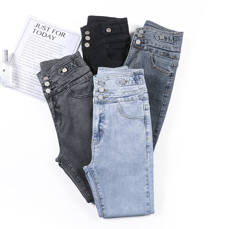 Chic New Arrive Runway Designer Women High Waist Skinny Denim Jeans Tight Pencil Pants Ladies Elegant Slim Long Trousers Korea, Black
Chic New Arrive Runway Designer Women High Waist Skinny Denim Jeans Tight Pencil Pants Ladies Elegant Slim Long Trousers Korea, Black