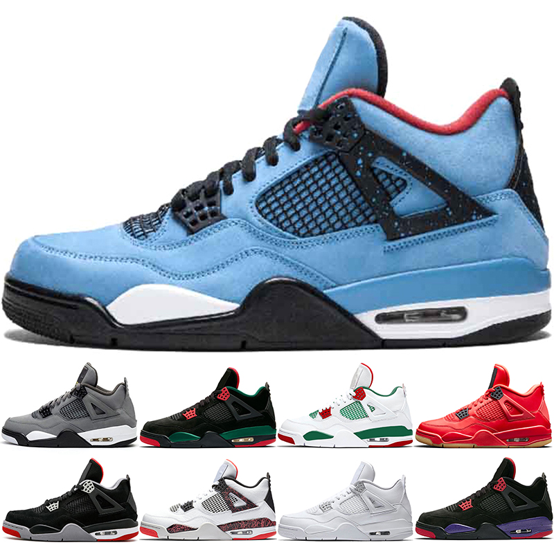 2019 OG Bred 4s Cool Grey 4 Mens Basketball Shoes Tattoo Singles Day White Cement Motorsport Blue Fire Red Designer Sports Sneakers 41-47
