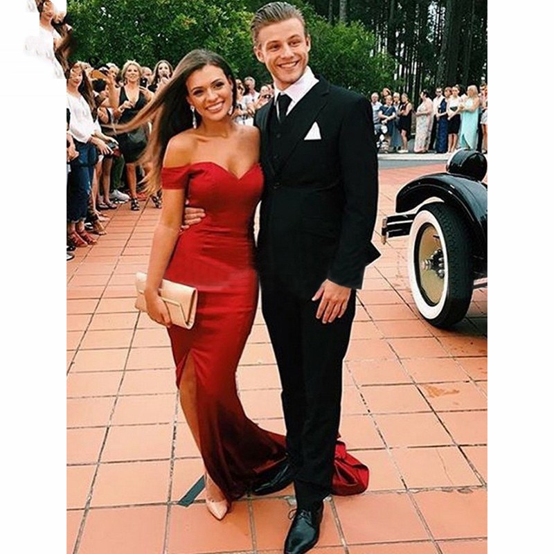 2020 Mermaid Off theShoulder Evening Dresses Long Elastic Satin Zipper Short Sleeve Prom Gown Red Formal Evening Dress, White
2020 Mermaid Off theShoulder Evening Dresses Long Elastic Satin Zipper Short Sleeve Prom Gown Red Formal Evening Dress, White