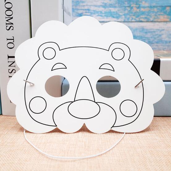 Kindergarten Painting Handmade DIY Graffiti Blank Mask Art Material Animal Lion Cartoon Paper Mask Painting Suitable for Children
Kindergarten Painting Handmade DIY Graffiti Blank Mask Art Material Animal Lion Cartoon Paper Mask Painting Suitable for Children