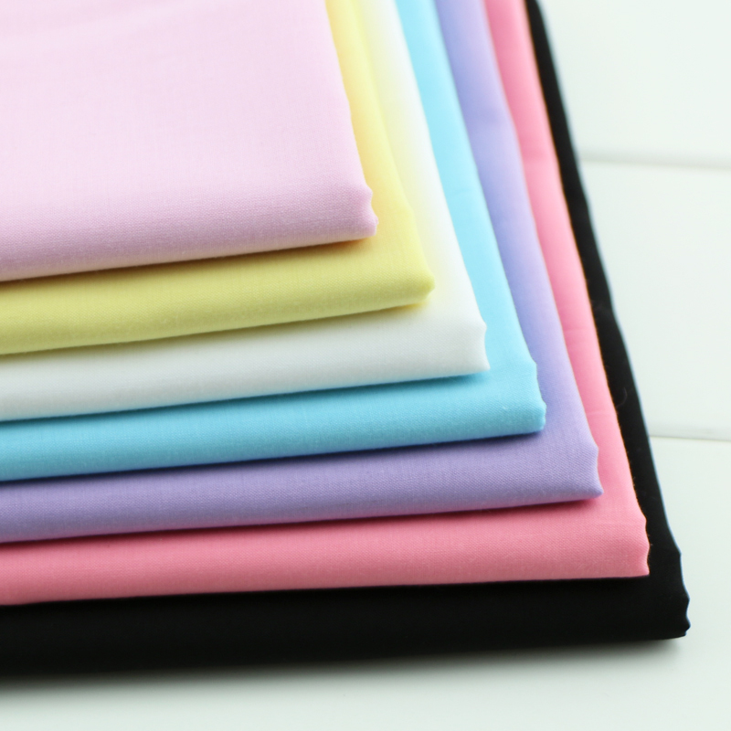 High Density Summer Thin 100% Cotton Plain lining Fabric Width 145cm
