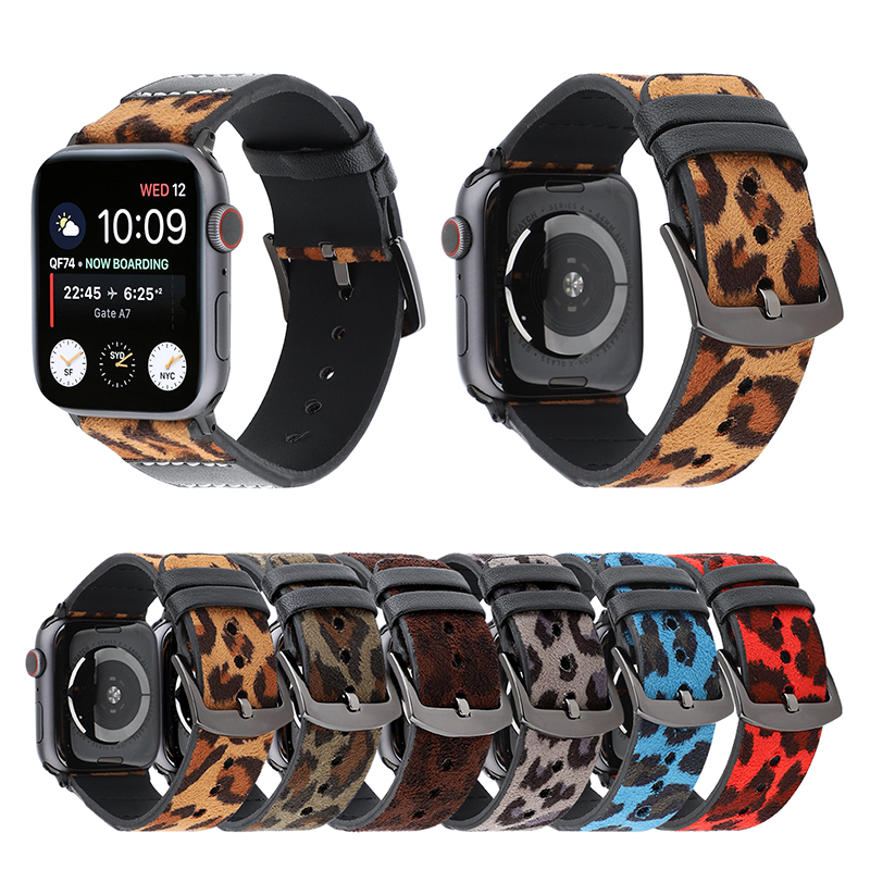 Matter Leather Leopard Print Watchband for Apple Watch 5 4 3 2 40mm 44mm 38mm 42mm Frosted Bracelet iWatch Band Strap
Matter Leather Leopard Print Watchband for Apple Watch 5 4 3 2 40mm 44mm 38mm 42mm Frosted Bracelet iWatch Band Strap