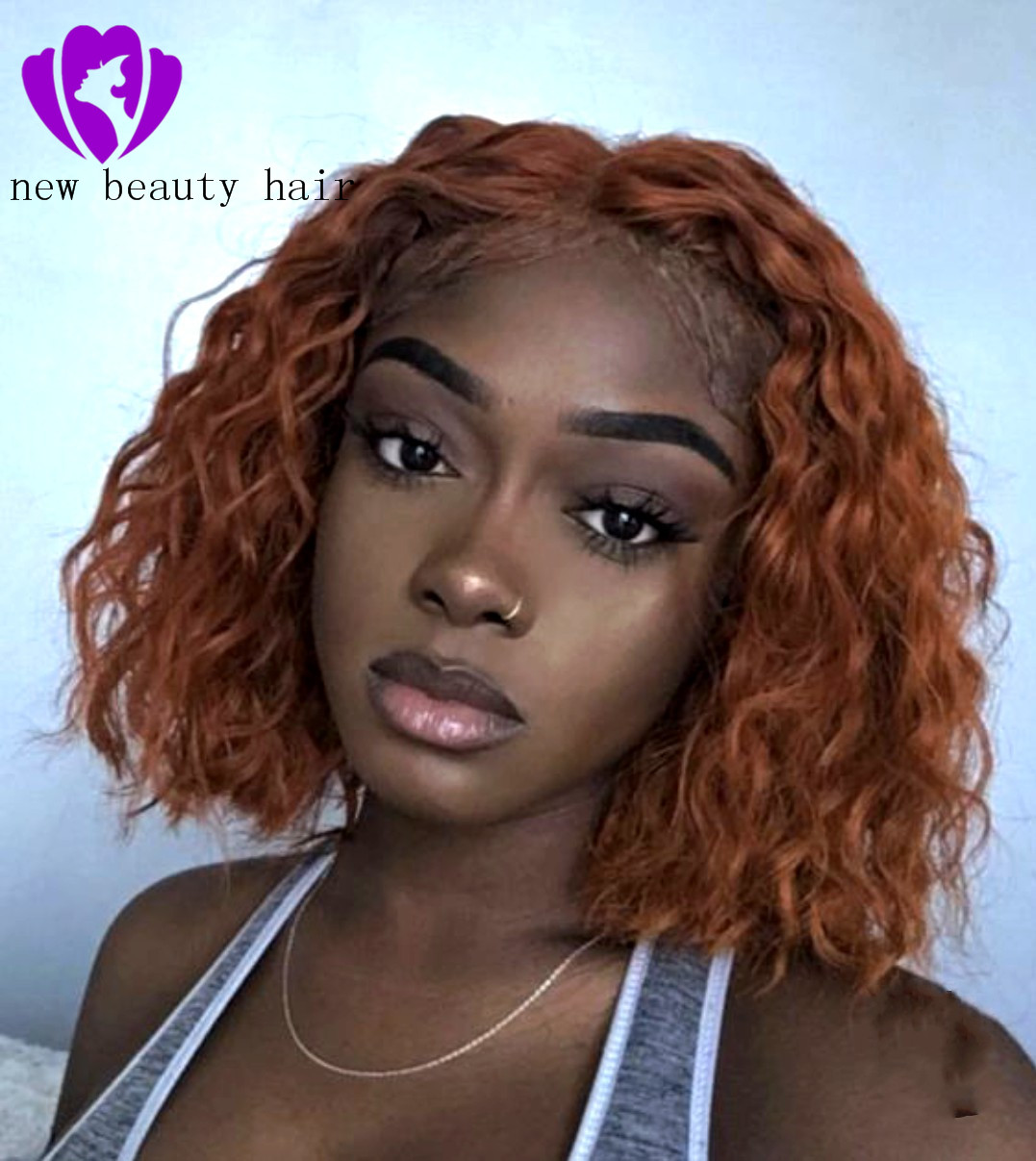 Top Quality Black 180density Glueless Synthetic Wigs Kinky Curly Lace Front Wig Heat Resistant Fiber Curly Synthetic Lace Front Wig