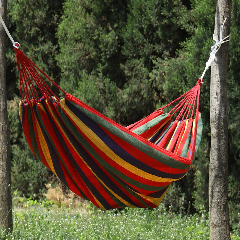 Portable Hammock Outdoor Swing Chair Garden Home Travel Camping Swing Canvas Stripe Hanging Bed Hammock With Backpack 280*80cm
Portable Hammock Outdoor Swing Chair Garden Home Travel Camping Swing Canvas Stripe Hanging Bed Hammock With Backpack 280*80cm
