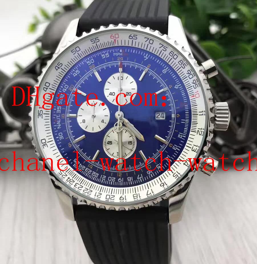 3 Color Navitimer D13022 Chronograph Quartz Men's Watch Stainless Steel Black Men's Sport Watches Rubber Bands
3 Color Navitimer D13022 Chronograph Quartz Men's Watch Stainless Steel Black Men's Sport Watches Rubber Bands