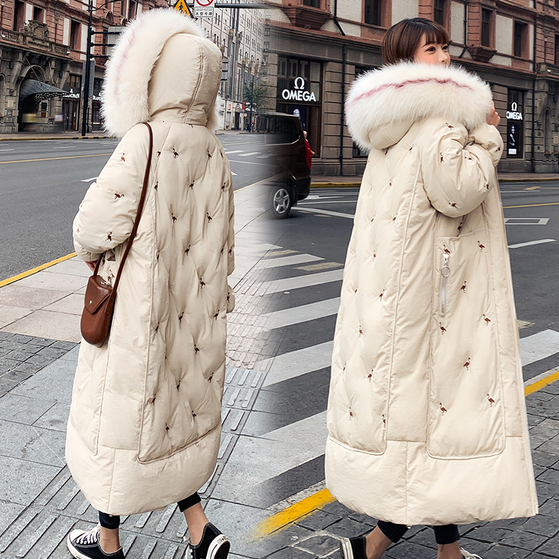 Wholesale new down cotton women in the long section hooded bf winter knee coat coat size S-XXL, Creamy-white
Wholesale new down cotton women in the long section hooded bf winter knee coat coat size S-XXL, Creamy-white
