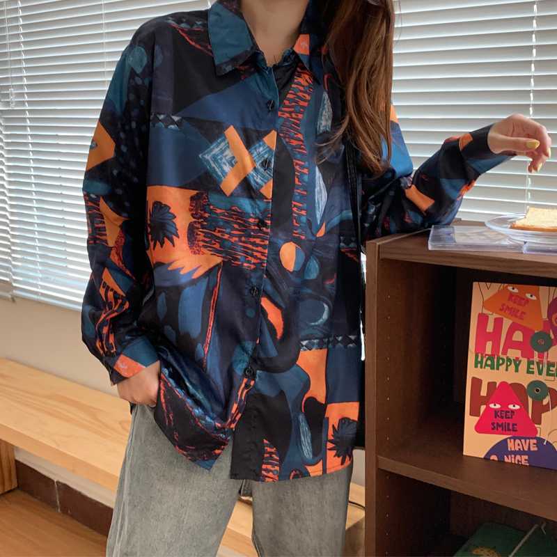 Fashion Long Sleeve Women T-Shirt Plus Size Turn-down Collar Shirt Casual Tops Elegant Work Wear Floral print Chiffon T-shirts, C 34 short sleeve
Fashion Long Sleeve Women T-Shirt Plus Size Turn-down Collar Shirt Casual Tops Elegant Work Wear Floral print Chiffon T-shirts, C 34 short sleeve