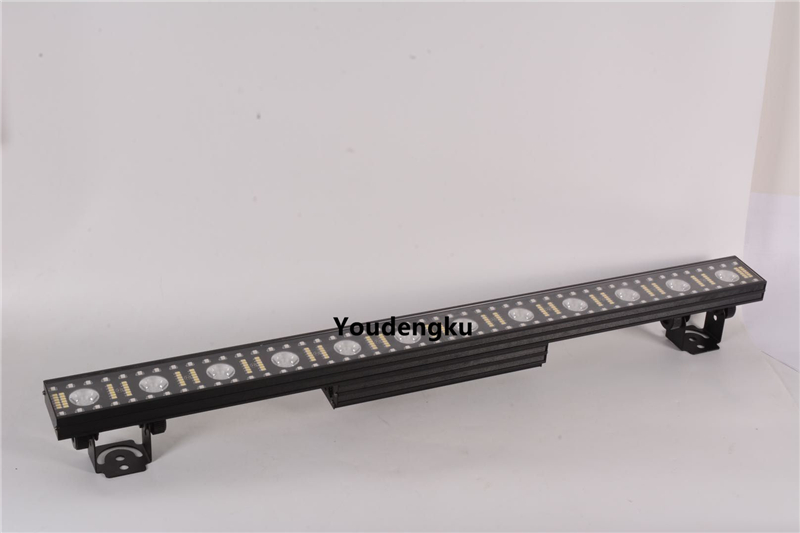2pcs Disco bar led wall washer 12x5w with smd outer side 3in1 led strobe strip wall washer light dj wedding bar chase function