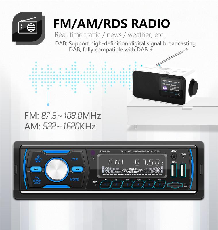 Autoradio auto Stereo 1 Din Car Radio 12v bluetooth V2.0 FM Aux Input Receiver Car Audio TF SD USB MP3 MMC WMA Player Multimedia
Autoradio auto Stereo 1 Din Car Radio 12v bluetooth V2.0 FM Aux Input Receiver Car Audio TF SD USB MP3 MMC WMA Player Multimedia