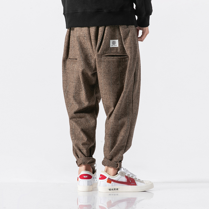 3 Color Men Winter Thick Warm Woolen Casual Plaid Harem Pant Male Loose Fashion Trousers Streetwear Hip Hop Pant Plus Size -5XL, Black
3 Color Men Winter Thick Warm Woolen Casual Plaid Harem Pant Male Loose Fashion Trousers Streetwear Hip Hop Pant Plus Size -5XL, Black