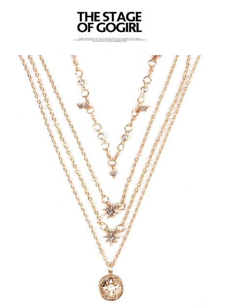 Wholesale-America wild necklace accessories retro simple stars moon pearl multi-layer important occasion accessories necklace
Wholesale-America wild necklace accessories retro simple stars moon pearl multi-layer important occasion accessories necklace