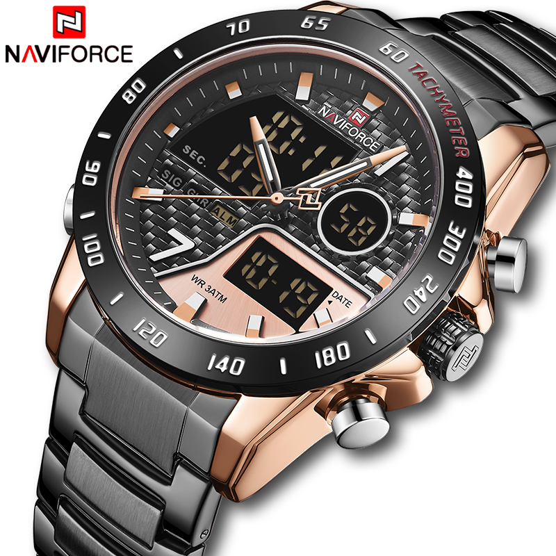 NEW Men Watch Top Luxury Brand NAVIFORCE Army Fashion Casual Watches Stainless Steel Waterproof Quartz Wristwatches Male Clock LY191226, Sws
NEW Men Watch Top Luxury Brand NAVIFORCE Army Fashion Casual Watches Stainless Steel Waterproof Quartz Wristwatches Male Clock LY191226, Sws