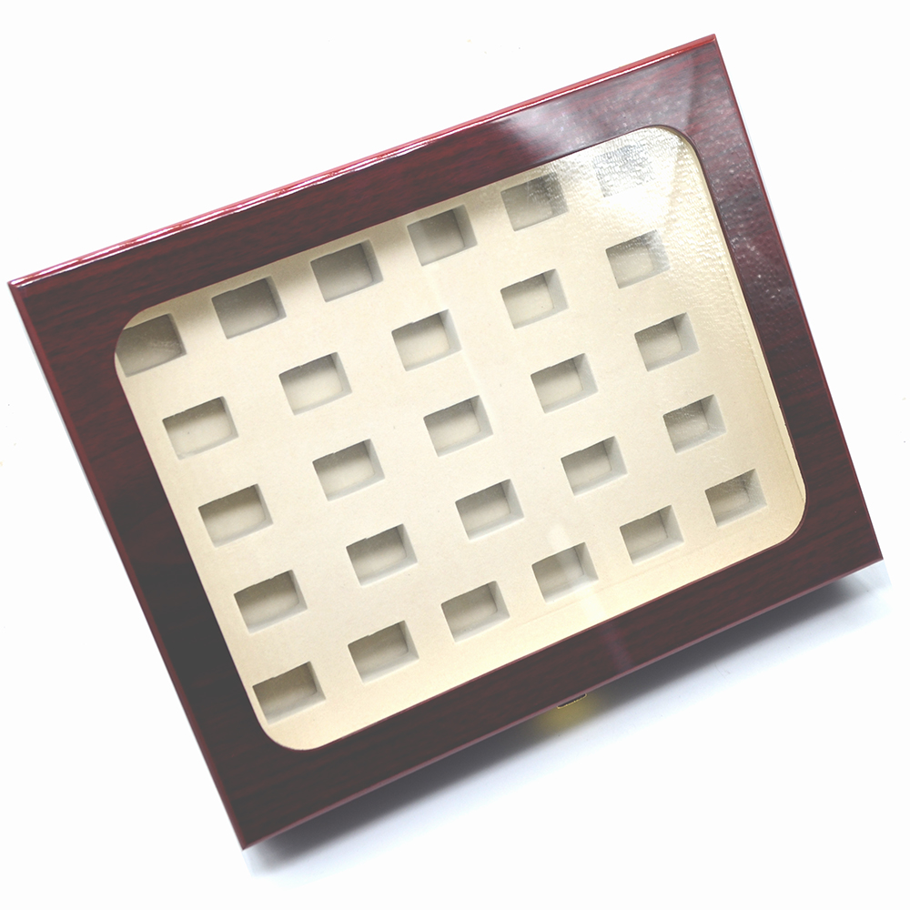 27 Holes for Championship Rings Box in Jewelry Packaging