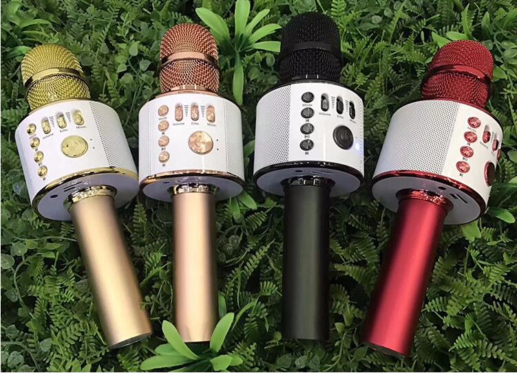 K38 4 colors for Wireless Bluetooth Karaoke Microphone Handheld KTV Home Mic Speaker Player Professional Microphones