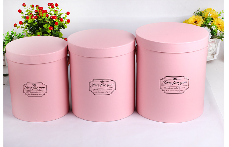 flowers packing round cardboard boxes wedding party souvenirs hot sell Gift Wrap six color choose 3PCS/set