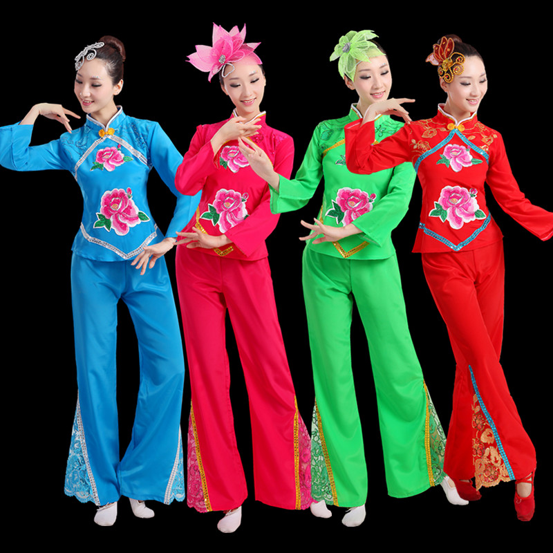 Chinese style Hanfu female adult middle-aged old drums Yangko dance performance costume square dance costume set
Chinese style Hanfu female adult middle-aged old drums Yangko dance performance costume square dance costume set