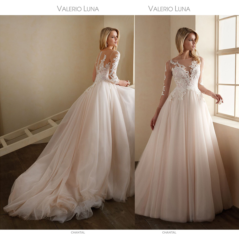Modest Elegant Valerio Luno A Line Wedding Dresses Jewel Long Sleeve Lace Applique Wedding Gowns Sweep Train robe de mariée, Dark green
Modest Elegant Valerio Luno A Line Wedding Dresses Jewel Long Sleeve Lace Applique Wedding Gowns Sweep Train robe de mariée, Dark green