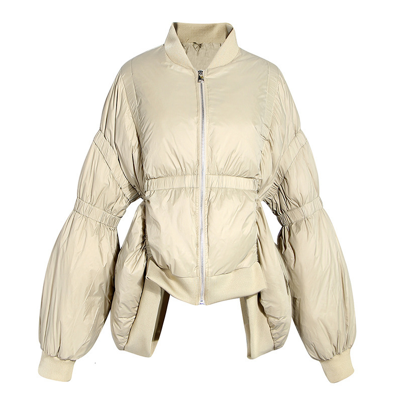 MEVGOHOT Lantern Sleeve Irregularity Woman Pleated Sustans Filling Winter Khaki Coat Warm Fold Duck Down Vintage Parka HD3270, Black
MEVGOHOT Lantern Sleeve Irregularity Woman Pleated Sustans Filling Winter Khaki Coat Warm Fold Duck Down Vintage Parka HD3270, Black