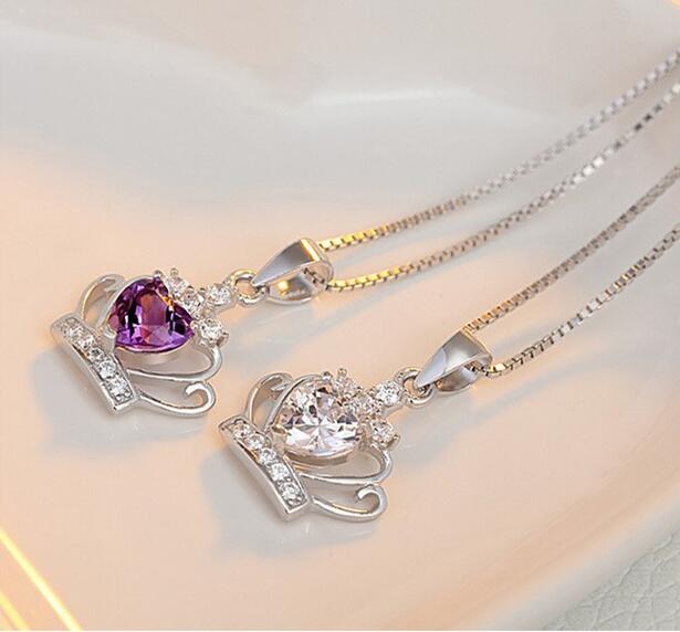 Crystal Crown Wedding Pendant Jewelry Beauty Crown Pendant Necklace 925 Sterling Silver Plated Jewelry NO CHAIN DHL Christmas Gift
Crystal Crown Wedding Pendant Jewelry Beauty Crown Pendant Necklace 925 Sterling Silver Plated Jewelry NO CHAIN DHL Christmas Gift