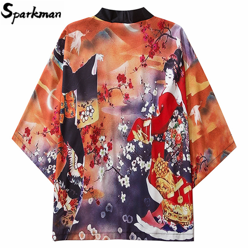 Japanese Kimono Jacket Sakura Geisha Harajuku 2020 Hip Hop Men Japan Streetwear Jacket Summer Thin Clothing Loose Kimono, B226073
Japanese Kimono Jacket Sakura Geisha Harajuku 2020 Hip Hop Men Japan Streetwear Jacket Summer Thin Clothing Loose Kimono, B226073