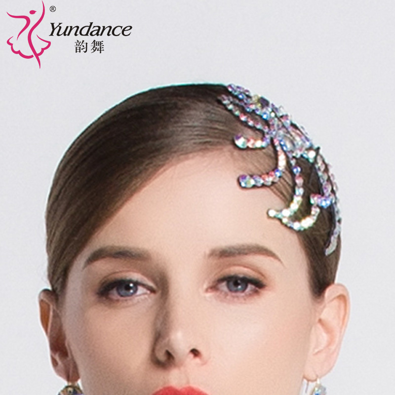 Modern Dance Headdress National Head Flower Latin Competition Diamond Accessories H33, As picture
Modern Dance Headdress National Head Flower Latin Competition Diamond Accessories H33, As picture