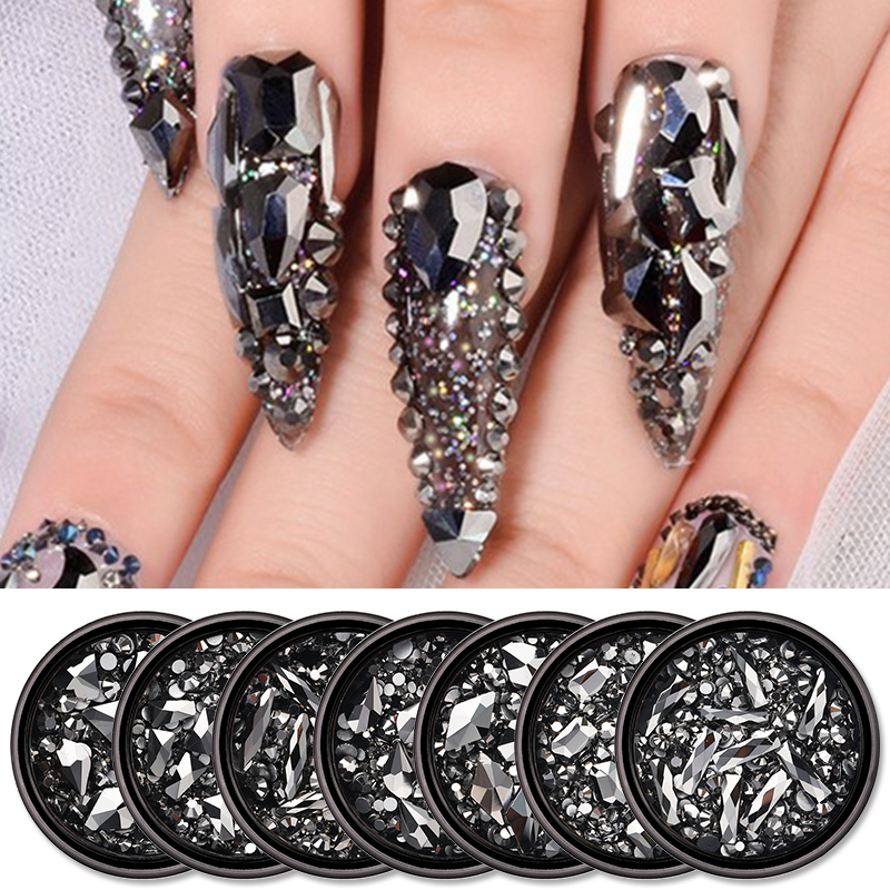 1 Box Blak Colorful Mix Sized Nail Decoration Rhinestones Bling Shiny Crystal Nail 3D Art Diamond Decorations
1 Box Blak Colorful Mix Sized Nail Decoration Rhinestones Bling Shiny Crystal Nail 3D Art Diamond Decorations