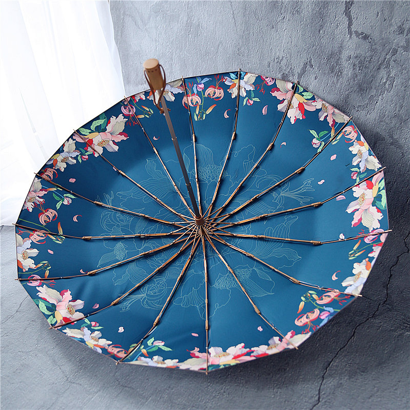 2020 Fashion 16Ribs Rain Umbrellas for Women Windproof Wooden Handle Three Folding Anti-UV Sun Umbrellas Parasol Guarda Chuva
2020 Fashion 16Ribs Rain Umbrellas for Women Windproof Wooden Handle Three Folding Anti-UV Sun Umbrellas Parasol Guarda Chuva