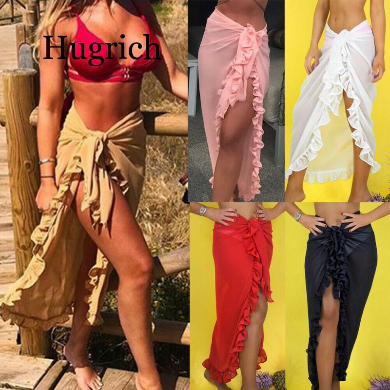 Women Chiffon See-Through Beach Bikini Cover Up Wrap Scarf Swimwear Pareo Sarong Dress Solid Ruffle Casual Beach Dress
Women Chiffon See-Through Beach Bikini Cover Up Wrap Scarf Swimwear Pareo Sarong Dress Solid Ruffle Casual Beach Dress