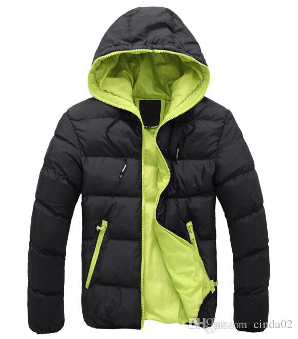 Winter Men Jackets Warm Coat Sport Down Parkas Man S Overcoat Solid Color