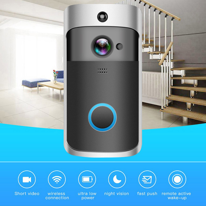 2020 New Smart IP Video Intercom Doorbell WIFI Video Phone Door Bell WI-FI Doorbell IR Alarm Wireless Home Security Smart V5 Door Camera